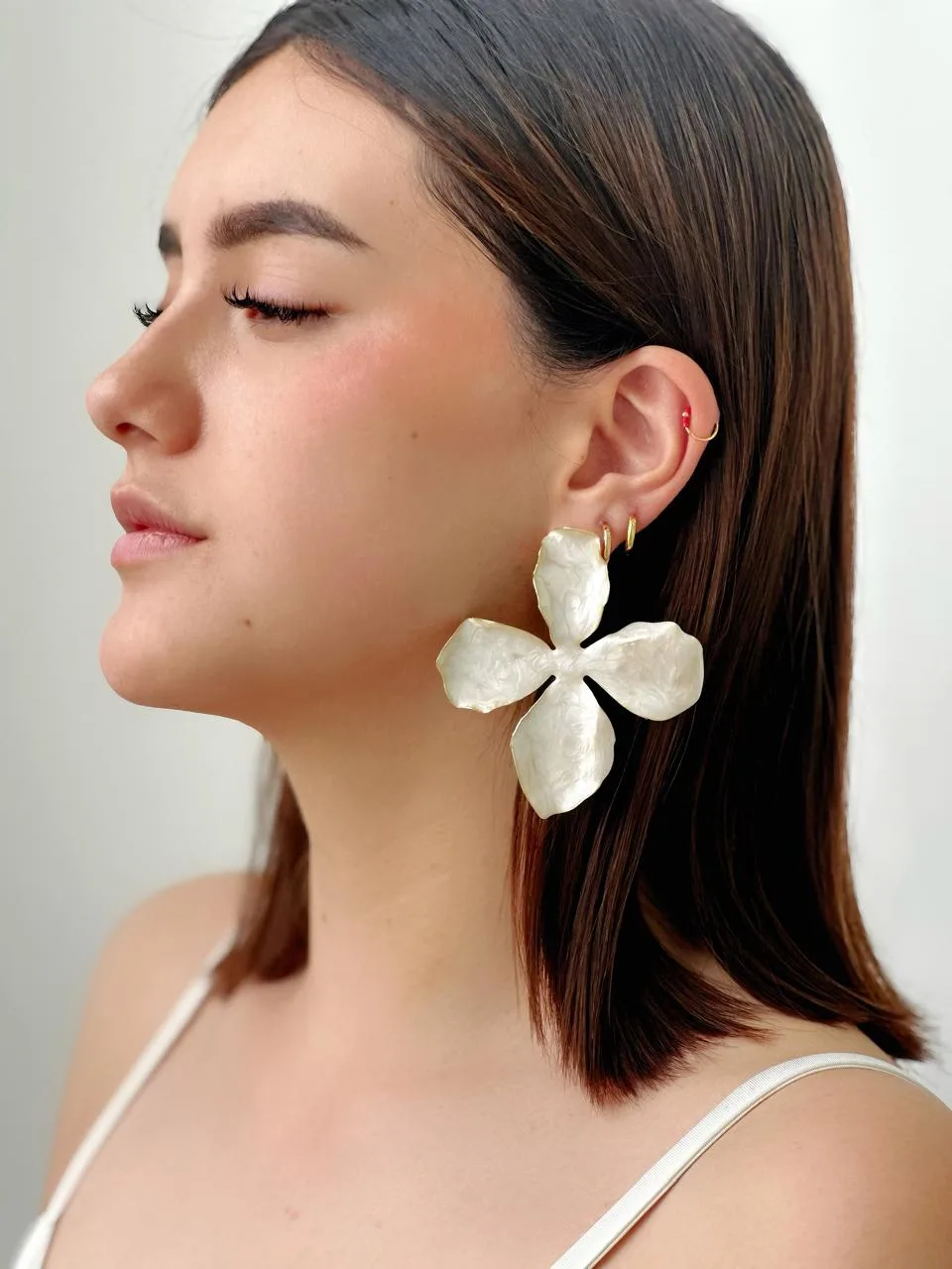 Aretes flor tropical — imagen 1