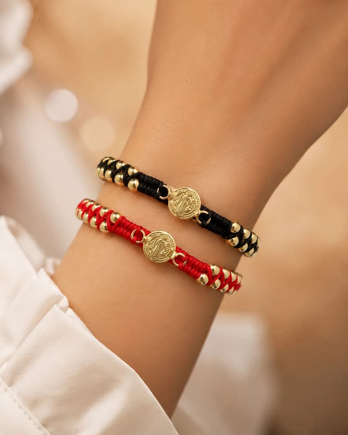 Pulsera San Benito Macrame Zig Zag — imagen 1