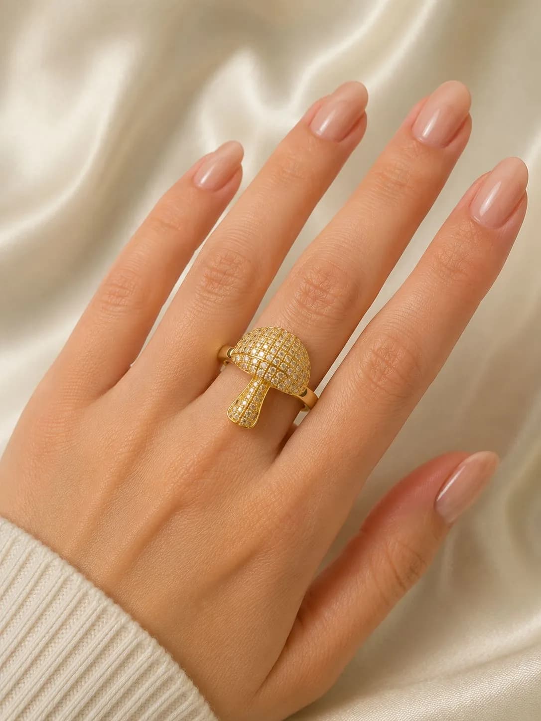 Anillo Champiñón Dorado — imagen 1