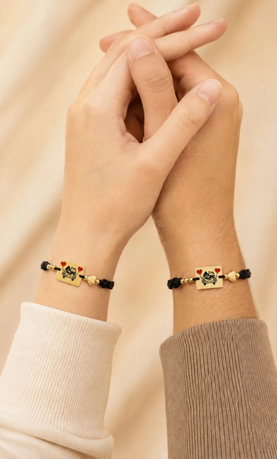 Pulseras Tejidas de Pareja “Nuestro Viaje” — imagen 1