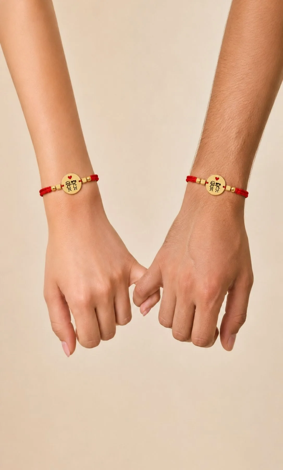 Pulseras Tejidas de Pareja “Toda una Vida” — imagen 1
