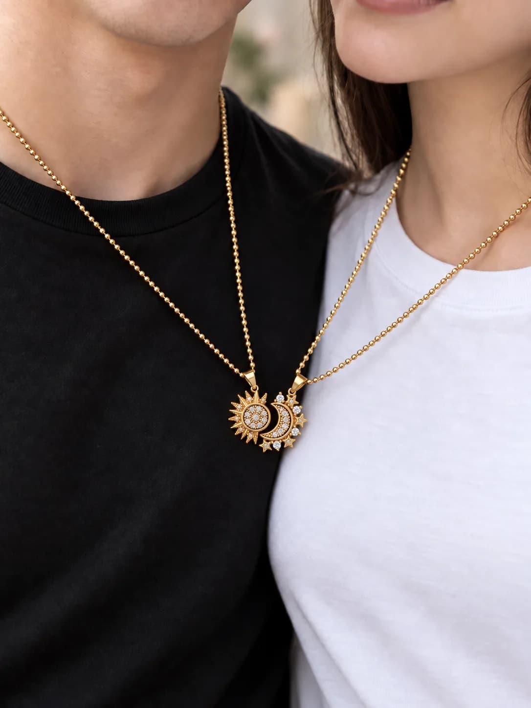 Collar de Pareja Set “Eclipse de Amor"