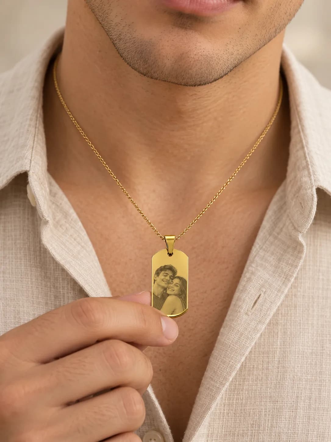 Collar “Te llevo conmigo” Personalizable (30mm) — imagen 1