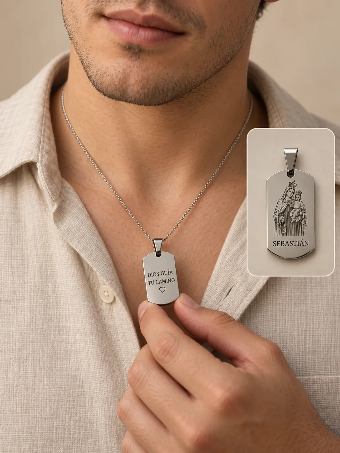 Collar “Te llevo conmigo” Personalizable (28mm)