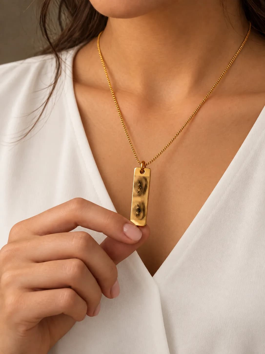 Collar “Tus Ojos, Mi Luz” Personalizable — imagen 1